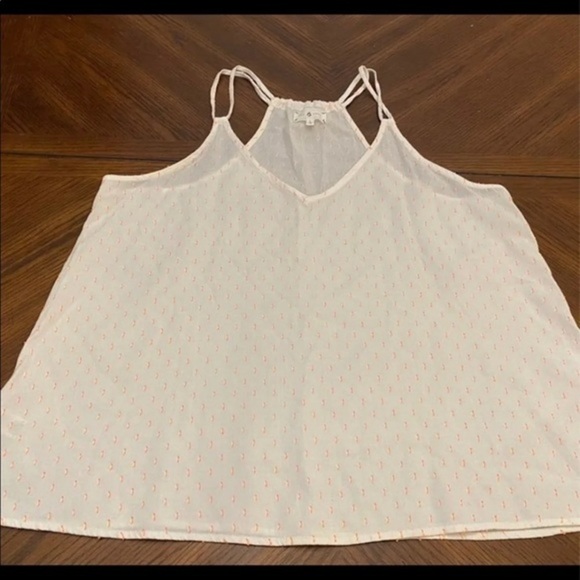 Lou & Grey White Neon Print Halter Top Large - Picture 5 of 10